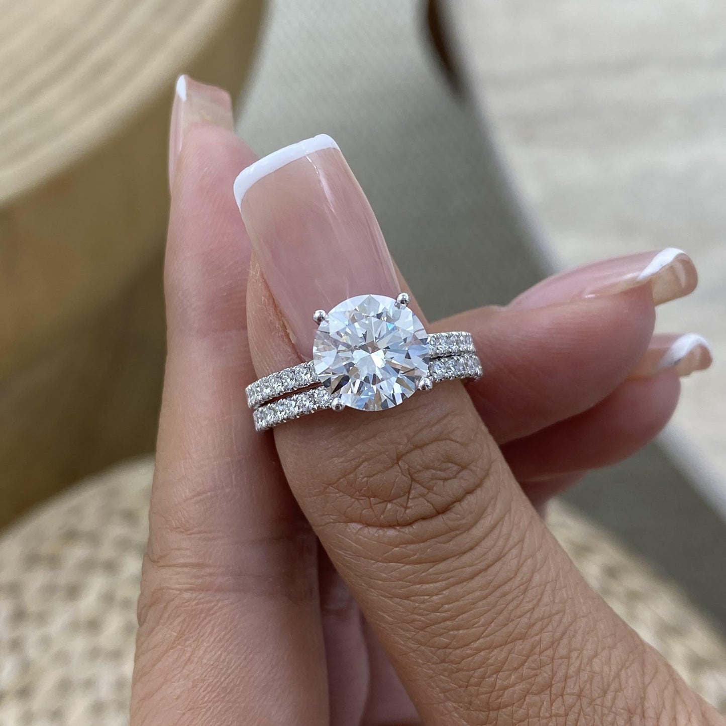 סט טבעות יהלום | 3.95 קראט
