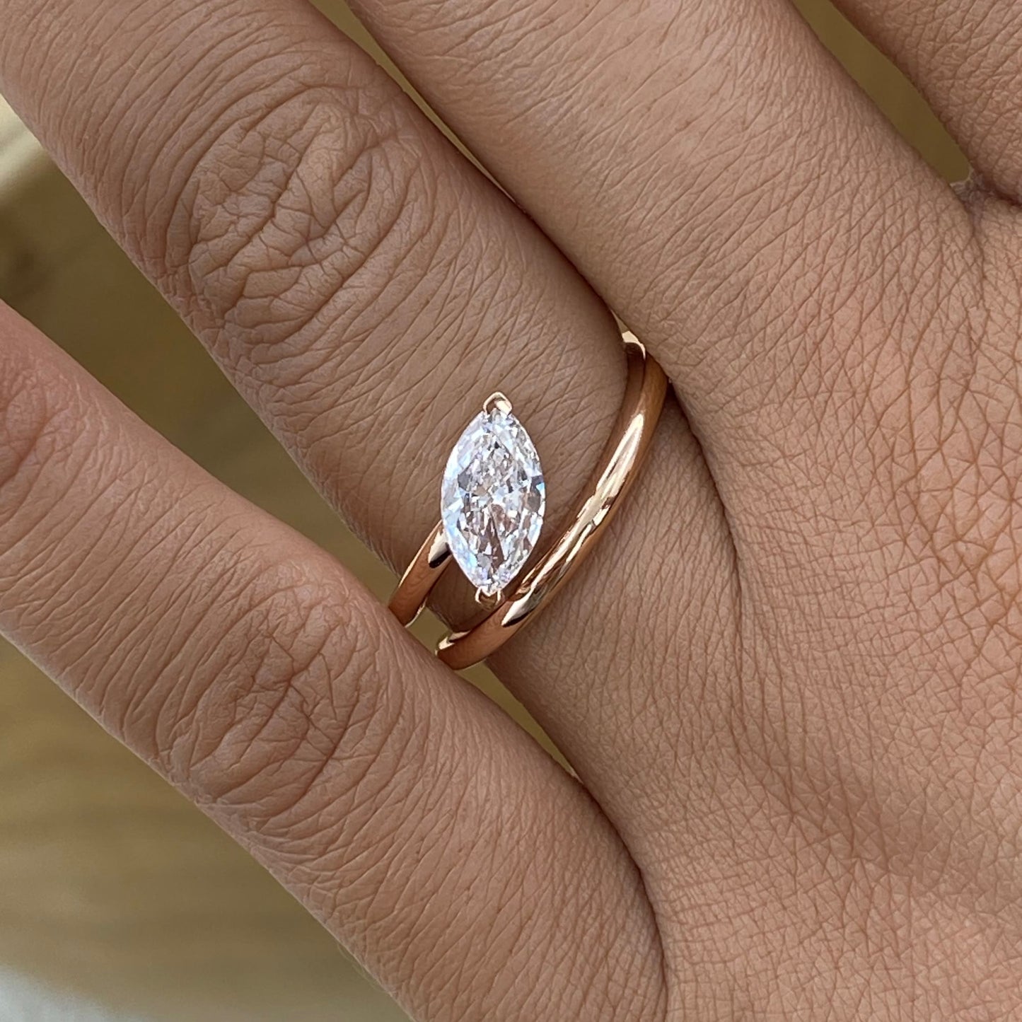 טבעת אירוסין יהלום | 0.83 קראט